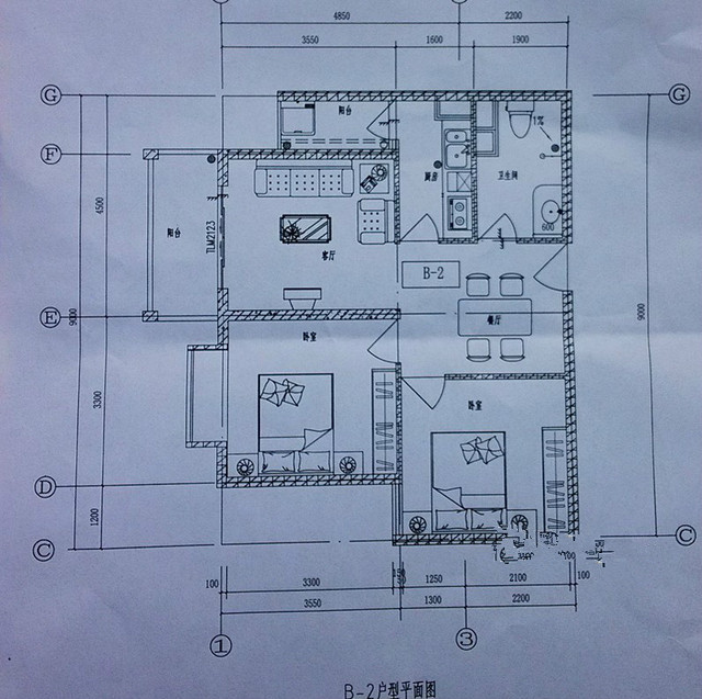 5室2厅1阳台 广福城怡福园户型图