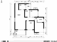 3室2廳2陽(yáng)臺(tái) 新希望希望匯戶型圖