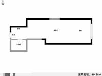 1室1廳1陽臺(tái) 萬宏國際一期戶型圖