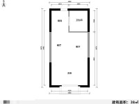 1室1廳1陽臺 中央麗城戶型圖
