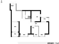 3室1廳2陽臺 新亞洲星辰園戶型圖