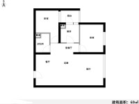 2室2廳1陽臺(tái) 金領(lǐng)時(shí)代戶型圖