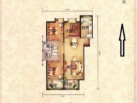 3室2廳1陽(yáng)臺(tái) 新亞洲星辰園戶型圖