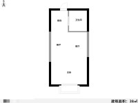 1室1廳1陽臺 中央麗城戶型圖