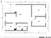 2室2廳1陽(yáng)臺(tái) 金實(shí)小區(qū)真實(shí)園戶型圖