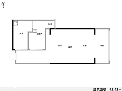 3室2厅1阳台 丽阳星城二期A2地块户型图