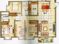 4室2廳1陽臺(tái) 云南映象C區(qū)戶型圖