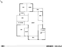 5室2廳2陽臺 時代俊園二期翔盛園別墅戶型圖
