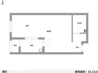 1室1廳1陽臺(tái) 云南映象城市公園廣場(chǎng)戶型圖