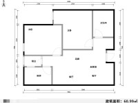 3室2廳1陽臺 云南映象城市公園廣場戶型圖