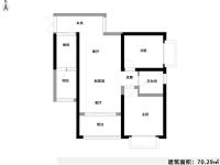 2室2廳1陽(yáng)臺(tái) 新亞洲星辰園戶型圖