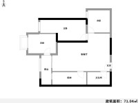 3室2廳1陽(yáng)臺(tái) 俊發(fā)盛唐城星河郡（一期）戶型圖