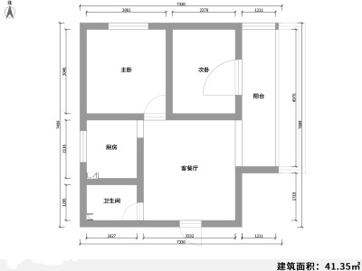 3室1厅1阳台 永昌小区永和里户型图