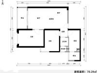 2室2廳1陽(yáng)臺(tái) 海倫國(guó)際海樂(lè)城戶型圖