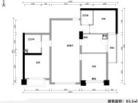 3室2廳1陽臺 天驕北麓北區(qū)戶型圖