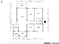 3室2廳2陽臺 云大小區(qū)戶型圖