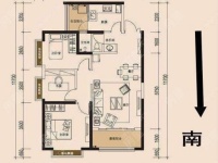 2室2廳1陽(yáng)臺(tái) 聯(lián)想科技城一期戶型圖