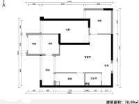 2室2廳1陽臺 俊發(fā)盛唐城星河郡(一期)戶型圖
