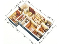 3室2廳 金尚俊園二期戶型圖