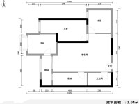 3室2廳1陽(yáng)臺(tái) 俊發(fā)盛唐城星河郡（一期）戶型圖