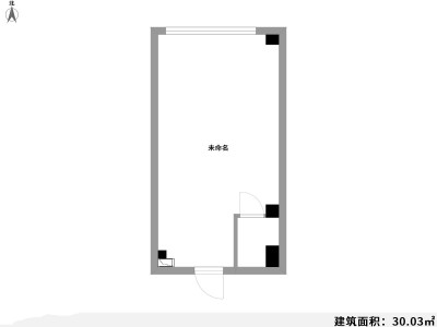 1室1厅1阳台 德润朗悦湾公寓户型图