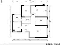 3室2廳1陽臺 華潤中央公園戶型圖