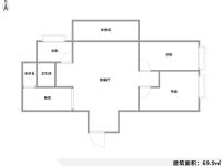 1室1廳 云投尚苑戶型圖