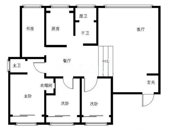 3室2廳2陽(yáng)臺(tái) 金安小區(qū)戶型圖