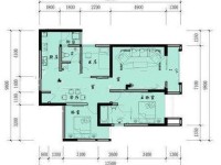 3室2廳1陽臺 未名城A7戶型圖