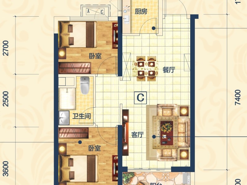 萬(wàn)科翡翠濱江一期戶型圖