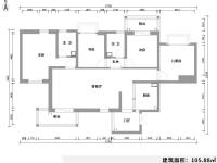 4室2廳1陽(yáng)臺(tái) 鑫都韻城戶型圖