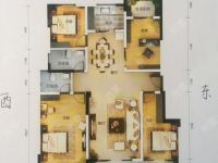 4室2廳3陽臺 俊發(fā)九夏云水4號地塊戶型圖