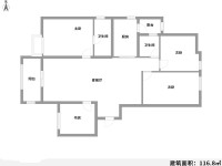 4室2廳2陽臺 時代俊園A5地塊紫韻馨苑戶型圖