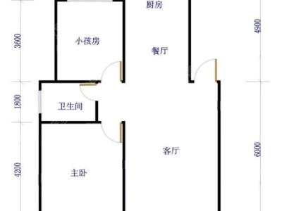 1室1厅1阳台 正园小区户型图
