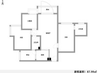 3室2廳2陽臺 新亞洲星云園戶型圖