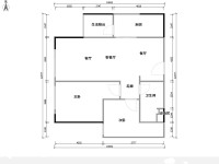2室2廳1陽臺 中海學府路8號戶型圖