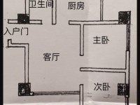 2室1廳 棕樹營煙廠高層戶型圖