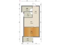 1室1廳1陽(yáng)臺(tái) 上東城戶型圖