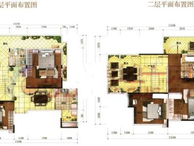 4室2厅2阳台 南亚风情第壹城星河苑户型图