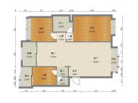 3室2廳1陽臺 美倫花鄉(xiāng)戶型圖