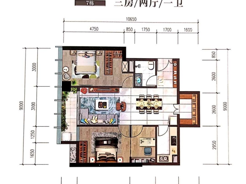 潤(rùn)城學(xué)府公館戶型圖