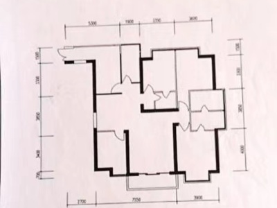 4室2廳2陽臺 水晶俊園戶型圖