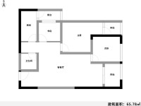 3室2廳 瑞鼎城一期戶型圖