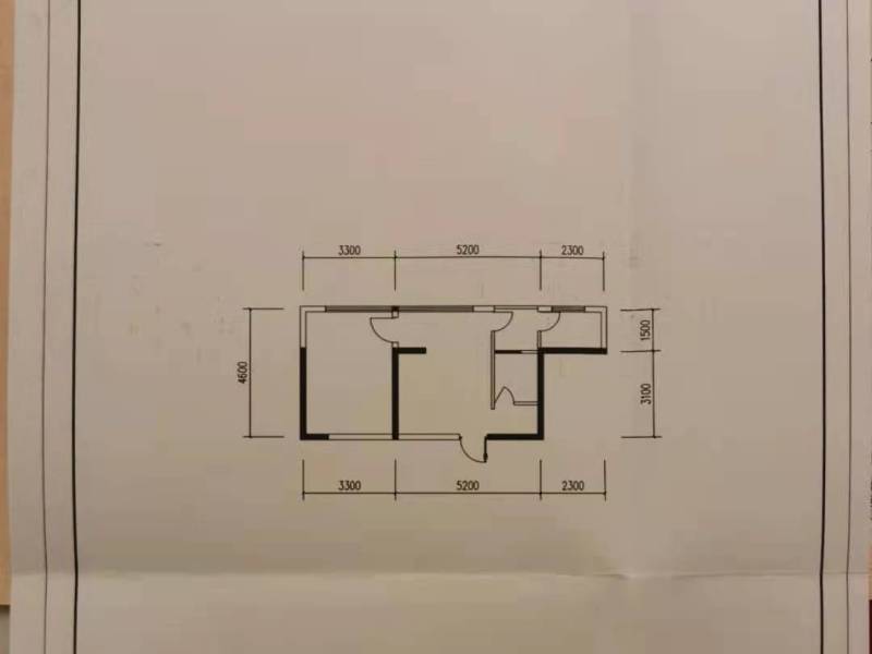 1室1廳1陽臺 水晶俊園戶型圖