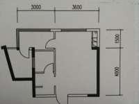 1室1廳1陽臺(tái) 水晶俊園戶型圖
