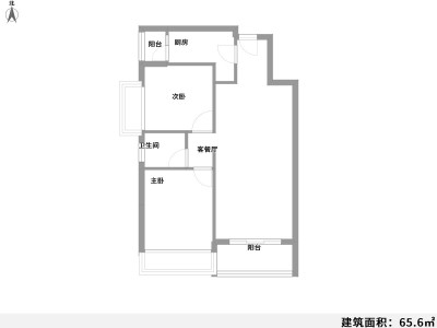 3室2廳1陽(yáng)臺(tái) 都市名園