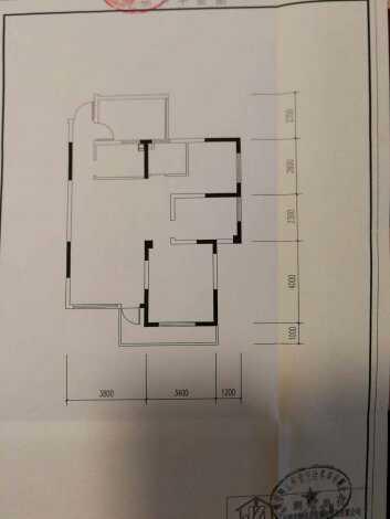 2室2廳1陽臺 滇池衛(wèi)城鹿港B區(qū)戶型圖