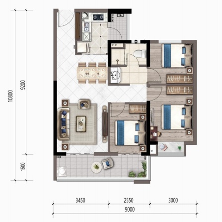 海倫堡晉云府戶型圖