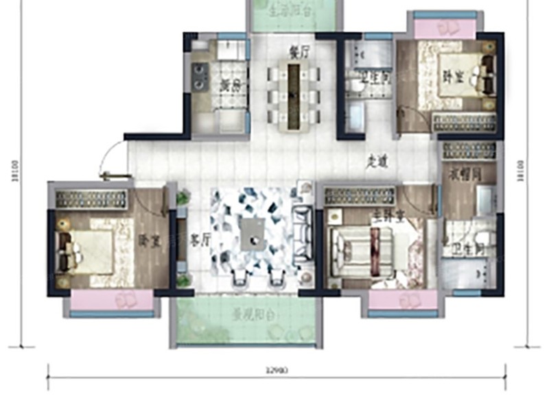 藍(lán)光蕓璽臺(tái)戶型圖