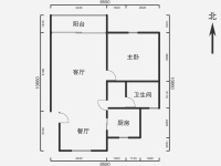 4室2廳1陽臺 滇池衛(wèi)城藍(lán)灣戶型圖